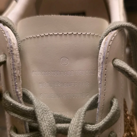 Golden Goose White and Gold Sneakers Size 38 - Picture 9 of 9